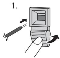 SHARP PN-655E - Connecting the speaker cables - 1