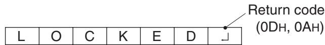 SHARP PN-655E - ■ When control via RS-232C is locked (to prevent use) using the operation lock function (see page 26) - 1
