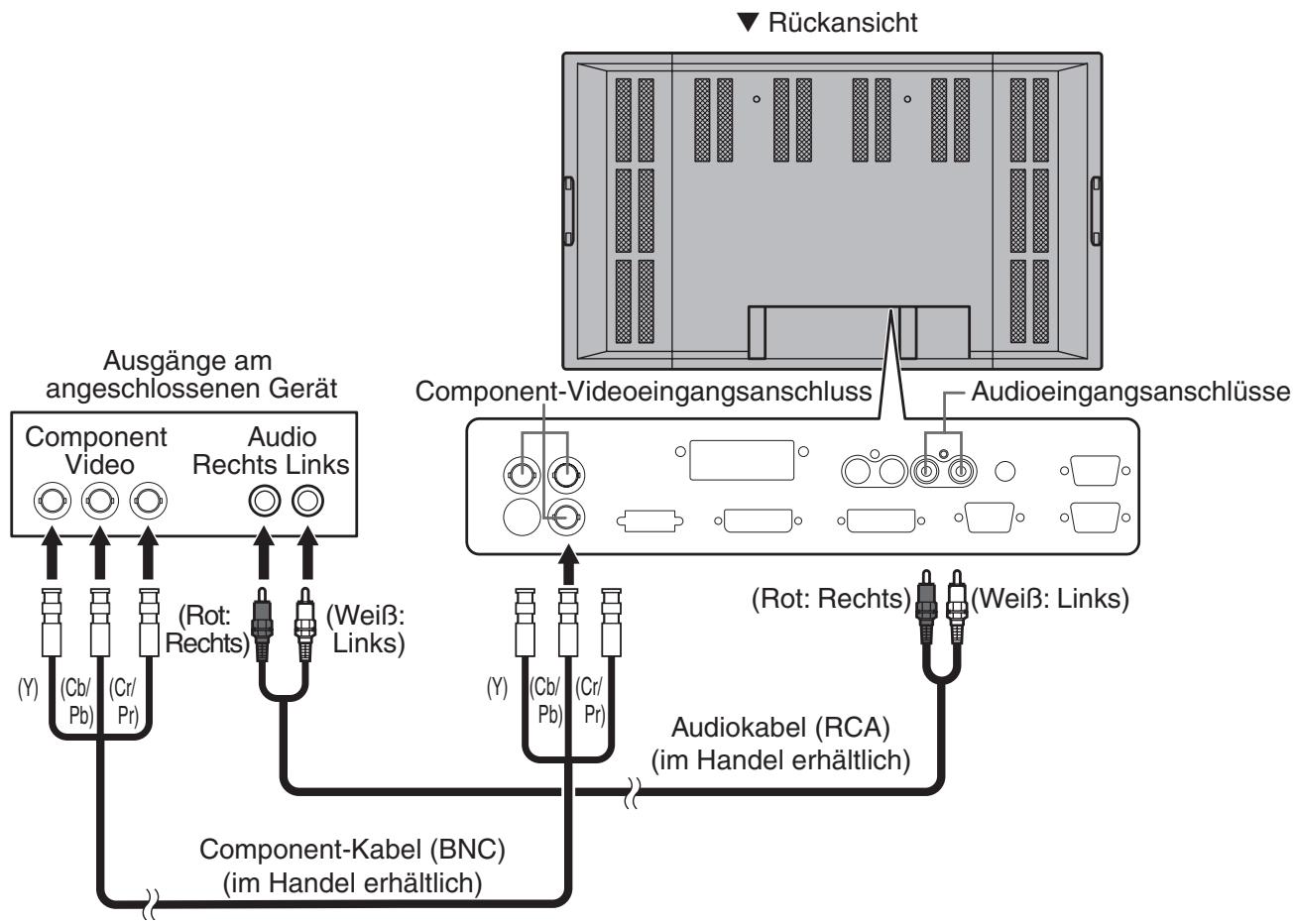 SHARP PN-655E - Verbindung mit AV-Geräten (Eingangsmodus: COMPONENT) - 1