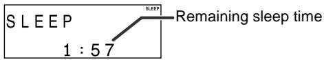 SHARP SD-HX600 - To confirm the remaining sleep time: - 1