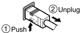 SHARP SD-HX600 - To disconnect: - 2