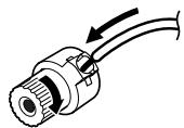 SHARP SD-HX600 - When using a speaker wire: - 3