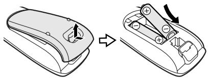 SHARP SD-HX600 - ■ Battery installation - 1