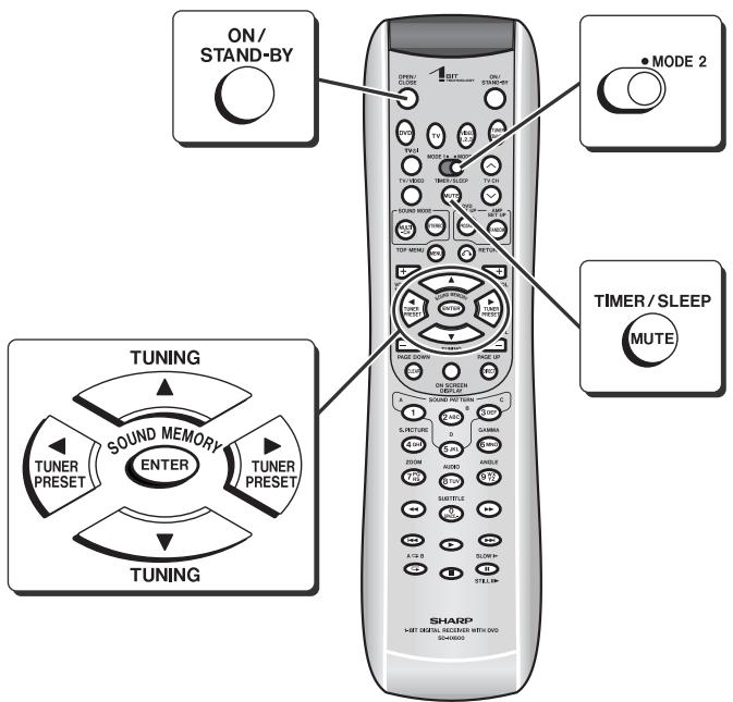 SHARP SD-HX600 - Setting the timer - 1