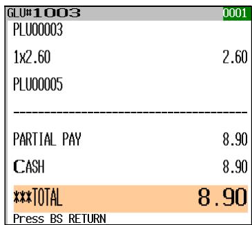 SHARP UP-3515 - [CASH_TOTAL] - 2