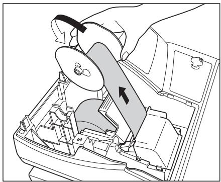 SHARP XE-A20S - When using the take-up spool (using as journal paper): - 1