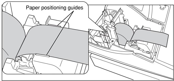 SHARP XE-A20S - Installing the receipt paper roll: - 1