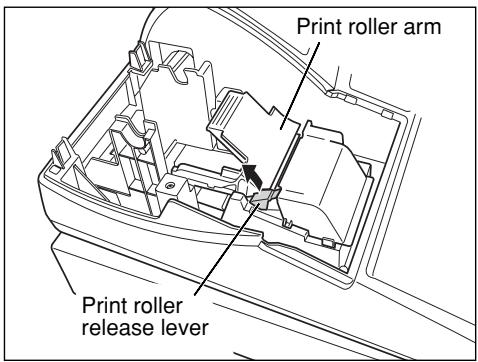 SHARP XE-A20S - When not using the take-up spool (using as receipt paper): - 1