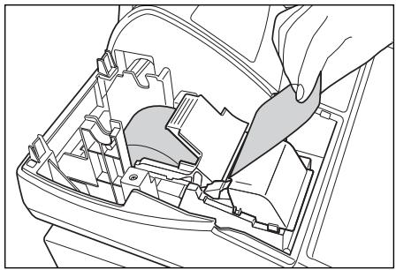 SHARP XE-A20S - Installing the receipt paper roll: - 4