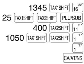 SHARP XE-A20S - ■ Tax status shift - 1