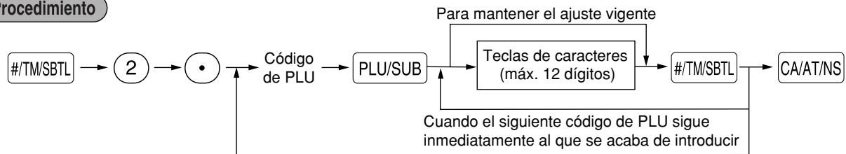 SHARP XE-A20S - ■ Texto de PLU (etiqueta de artículo) - 1