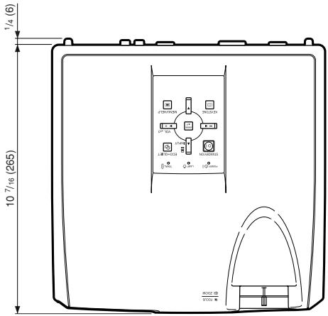 SHARP XG-F260X - Dimensions - 1