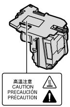 SHARP XG-F260X - Précaution quant à la lampe - 1