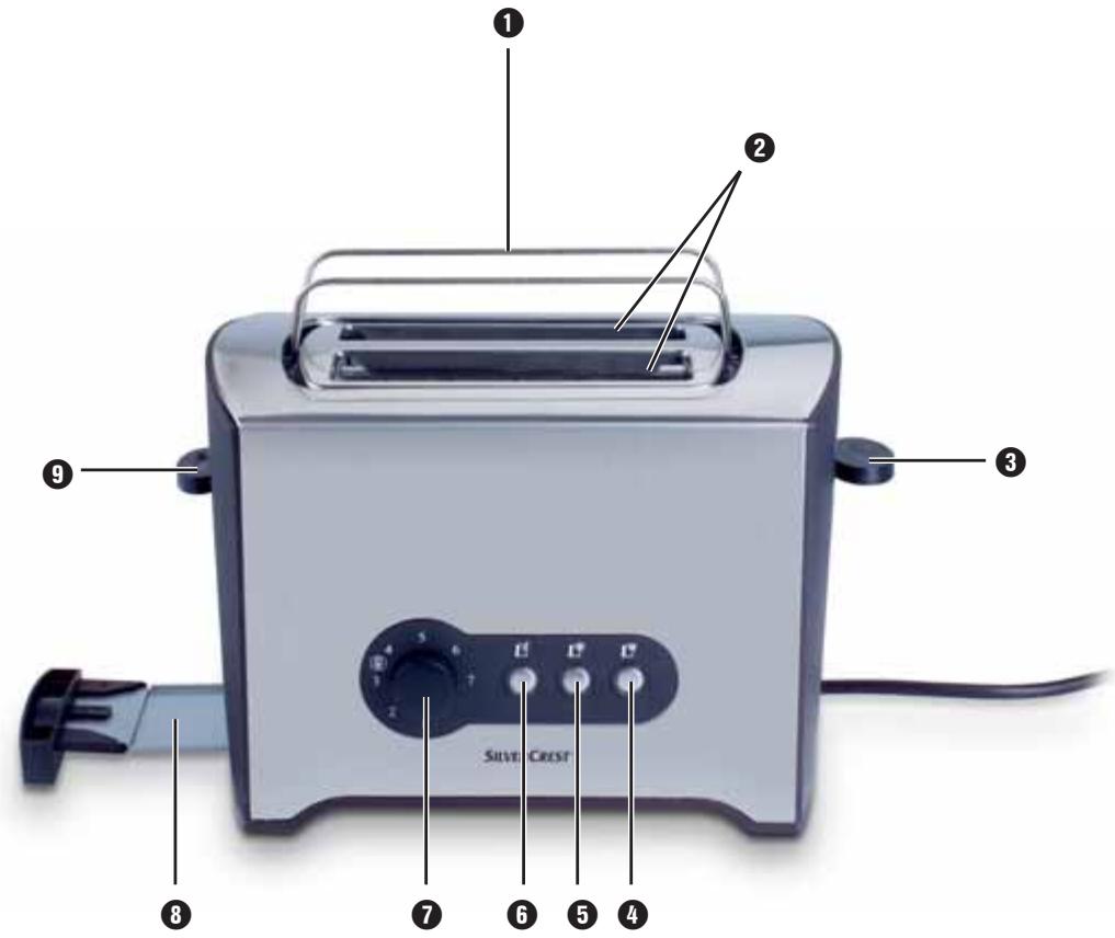 SILVERCREST KH 1209 - 2-Slice Toaster - 2