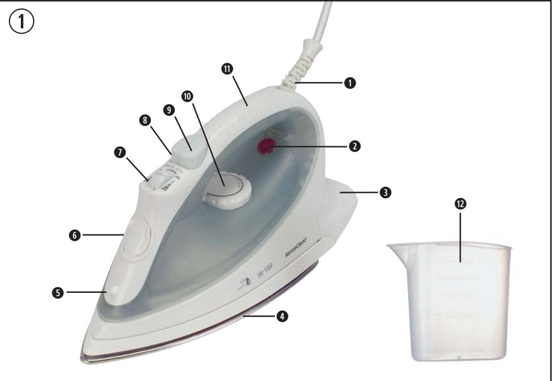 SILVERCREST KH 1281 - STEAM IRON - 2