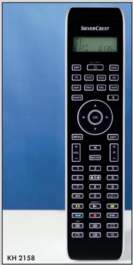 SILVERCREST KH 2158 - Télécommande universelle - 1