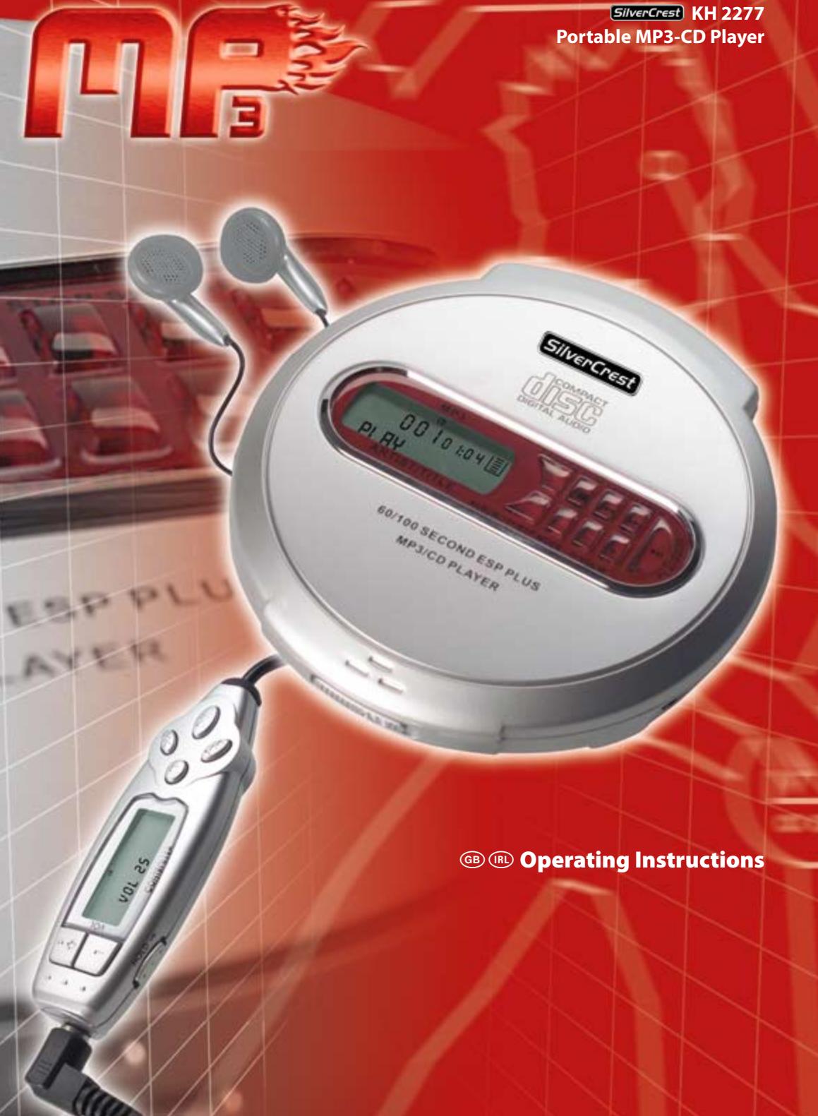 SILVERCREST KH 2277 - Controls, displays and connections on the MP3-CD player - 1