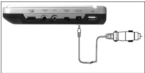 SILVERCREST KH 2360 - Making a power connection with the vehicle adapter - 1