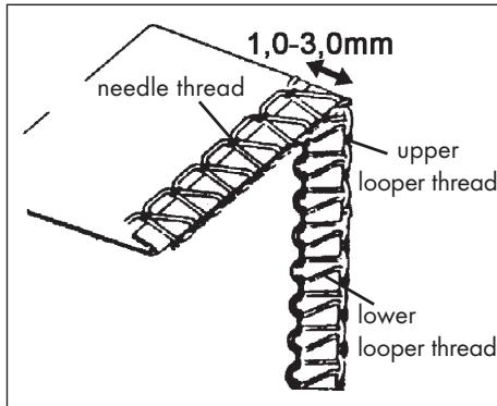 SILVERCREST KH 4300 - Sewing narrow edging - 1