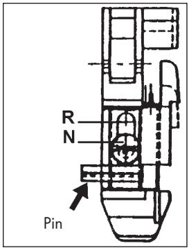 SILVERCREST KH 4300 - Adjusting the sewing foot - 1