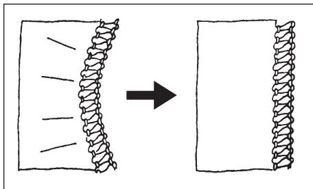 SILVERCREST KH 4300 - Avoid ruffles by stretching - 1