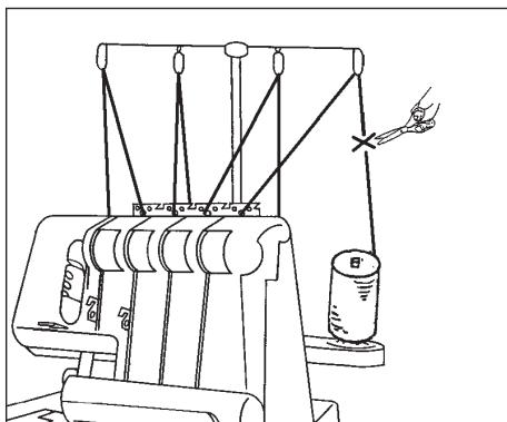 SILVERCREST KH 4300 - Changing threads (binding together) - 1