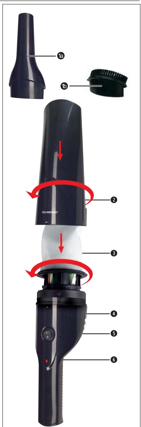 SILVERCREST KH 4421 - Handheld Vacuum Cleaner - 5