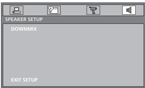 SILVERCREST KH 6502 - SPEAKER SETUP menu - 1
