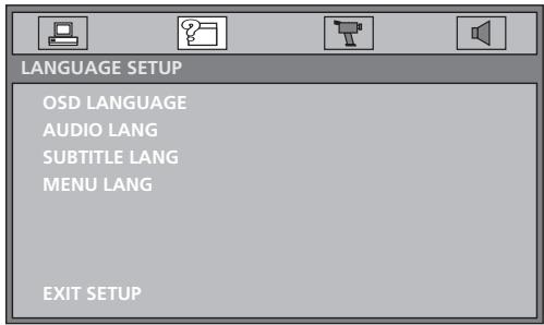 SILVERCREST KH 6502 - LANGUAGE SETUP menu - 1