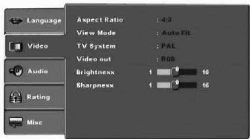 SILVERCREST KH 6517 - Video settings - 1