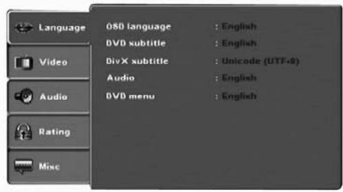 SILVERCREST KH 6517 - OSD menu settings - 1