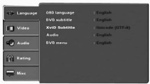 SILVERCREST KH 6519 - OSD menu settings - 1