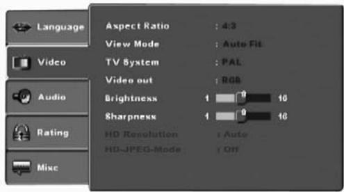 SILVERCREST KH 6519 - Video settings - 1