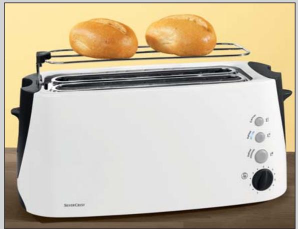 SILVERCREST SDLT 1500 A1 DOUBLE LONG SLOT TOASTER - Double Long Slot Toaster SDLT 1500 A1 - 1