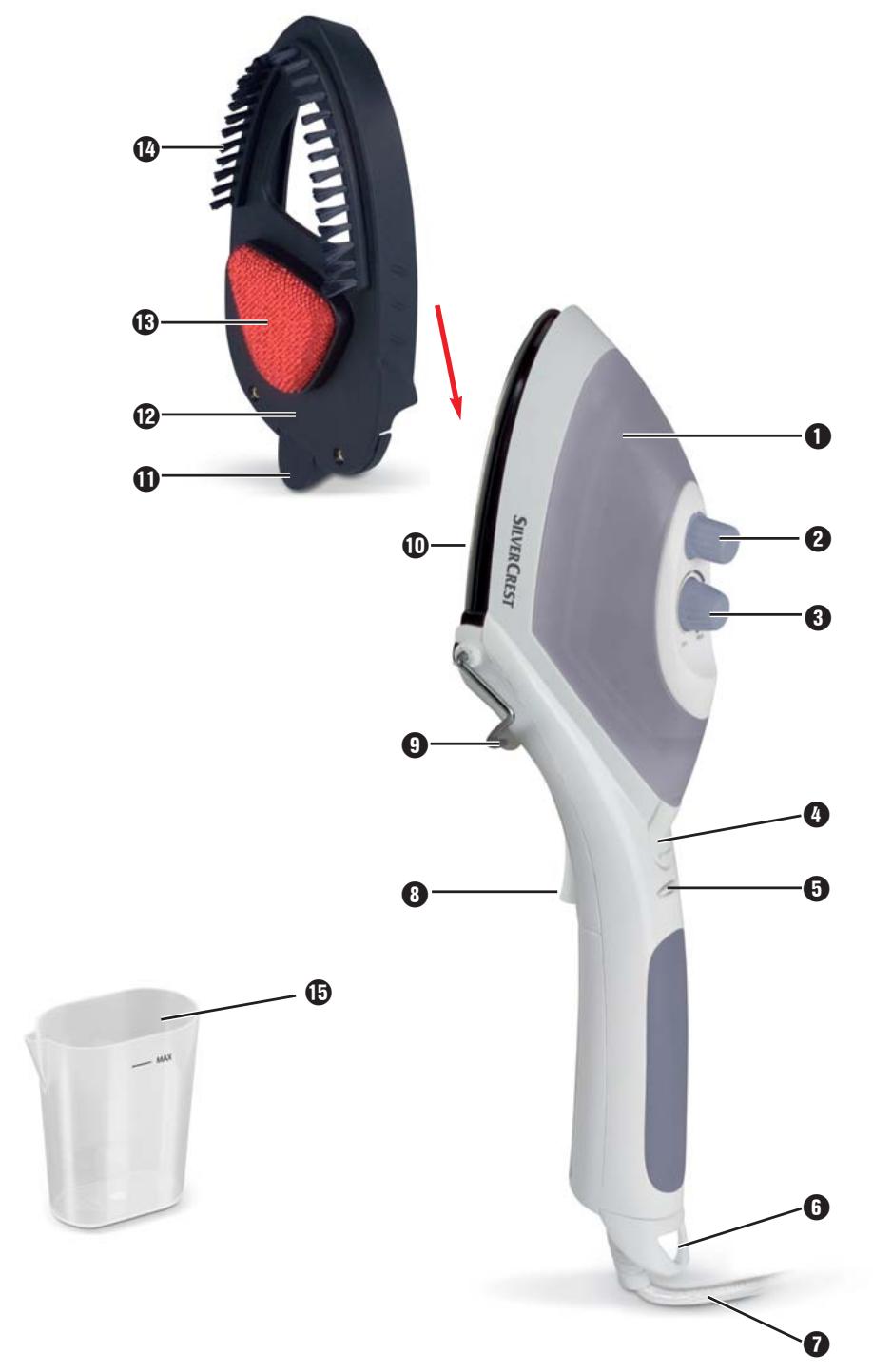 SILVERCREST SDRB 1000 A1 STEAM BRUSH - 1