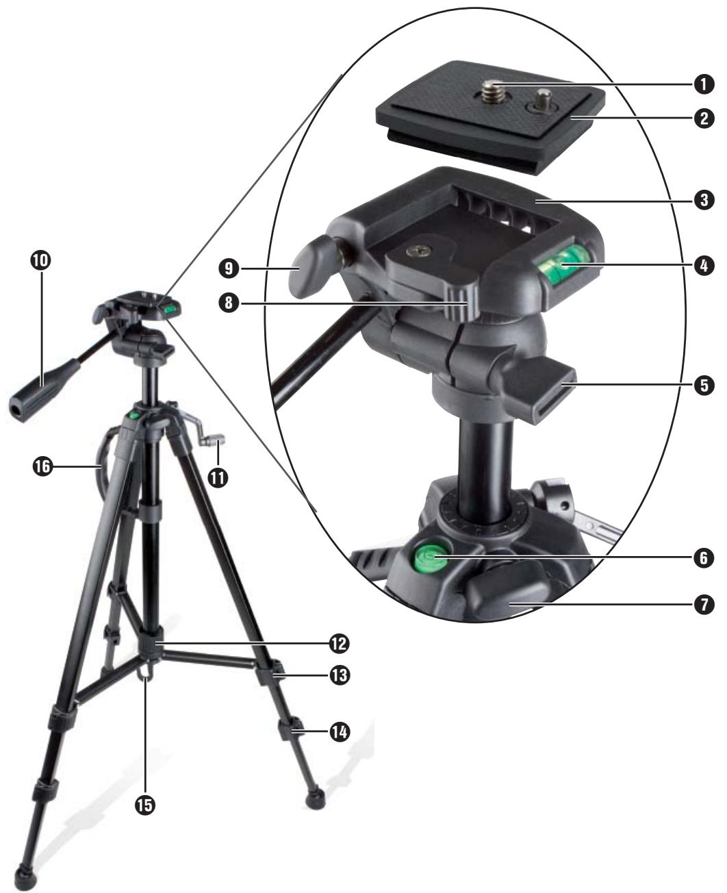 SILVERCREST SDS 3000 A1 TELESCOPIC CAMERA TRIPOD - 1