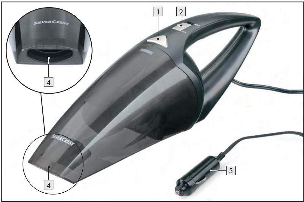 SILVERCREST SHS 12.0 A1 12V HAND-HELD VACUUM CLEANER - 1