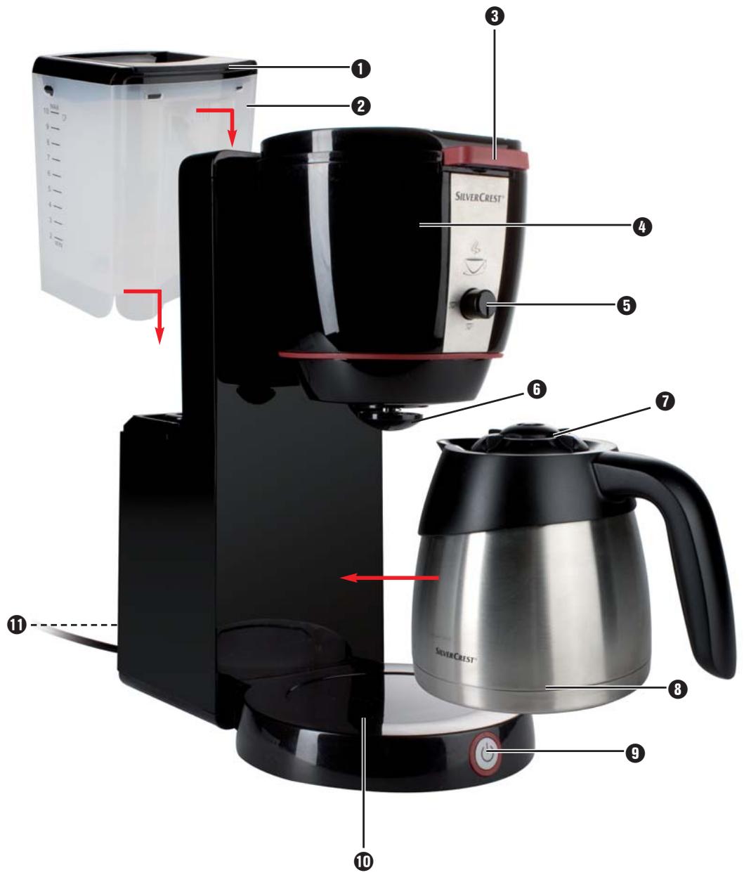 SILVERCREST SKAD 1000 A1 COFFEE MACHINE - 1