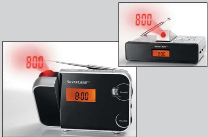 SILVERCREST SPUH 90 A1 PROJECTION ALARM CLOCK - SILVERCREST® - 1