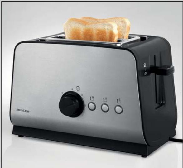 SILVERCREST STO 800 EDS A1 2-SLICE TOASTER - 2-Slice Toaster STO 800 EDS A1 - 1