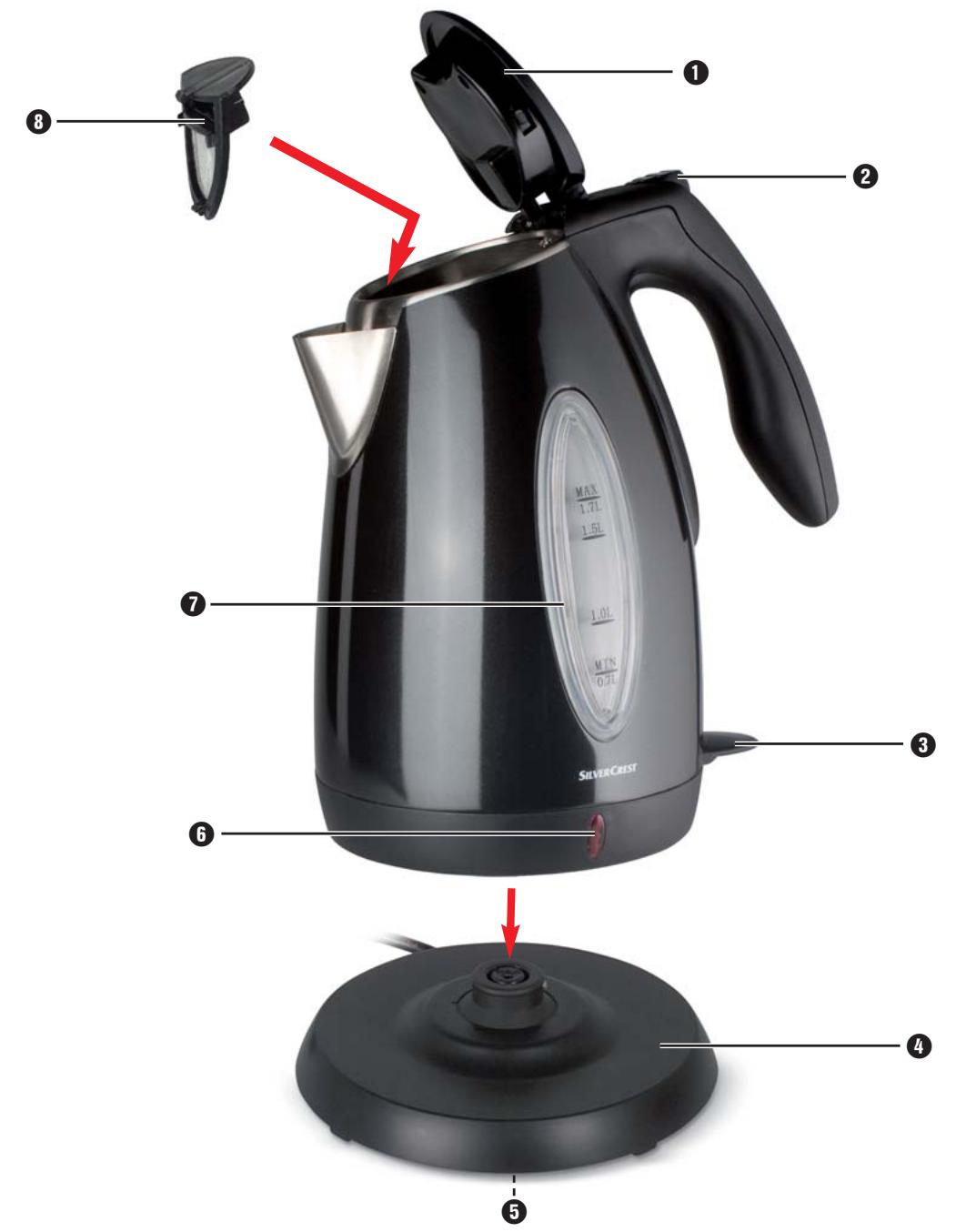 SILVERCREST SWKS 2400 A1 KETTLE - 2