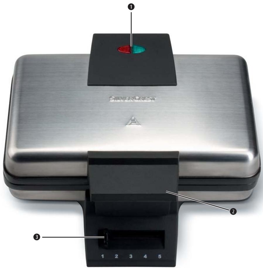 SILVERCREST SZW 1000 A1 CINNAMON WAFFLE MAKER - Cinnamon Waffle Maker SZW 1000 A1 - 2