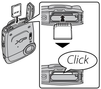 FUJIFILM FINEPIX XP30 - Insert the memory card. - 1