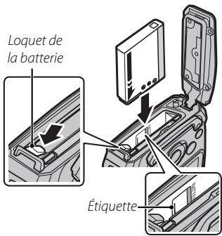 FUJIFILM FINEPIX XP170 - Insérez la batterie. - 1