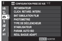 FUJIFILM X-PRO2 - Configuration PRESE de VUE - 1