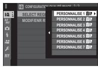 FUJIFILM X-PRO2 - Enregistrement des réglages - 1