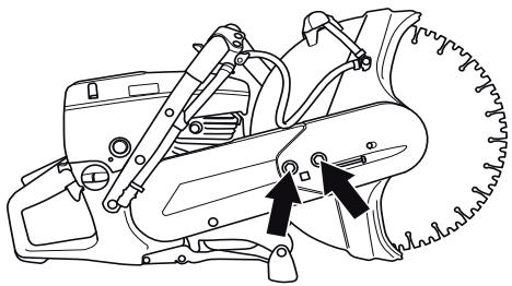 HUSQVARNA K 750 - Tension de la courroie d'entraînement - 2