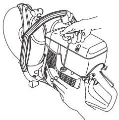 HUSQVARNA K 750 - Montage du lanceur - 1