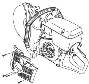 HUSQVARNA K 750 - Remplacement d'une corde de lanceur rompue ou usée - 3