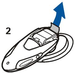 NOKIA WIRELESS HEADSET HDW-2 - Changing the battery - 2
